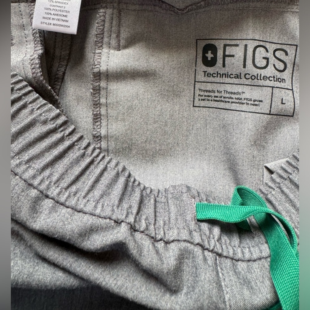 Figs Gray Scrub Set, Size L - image 2